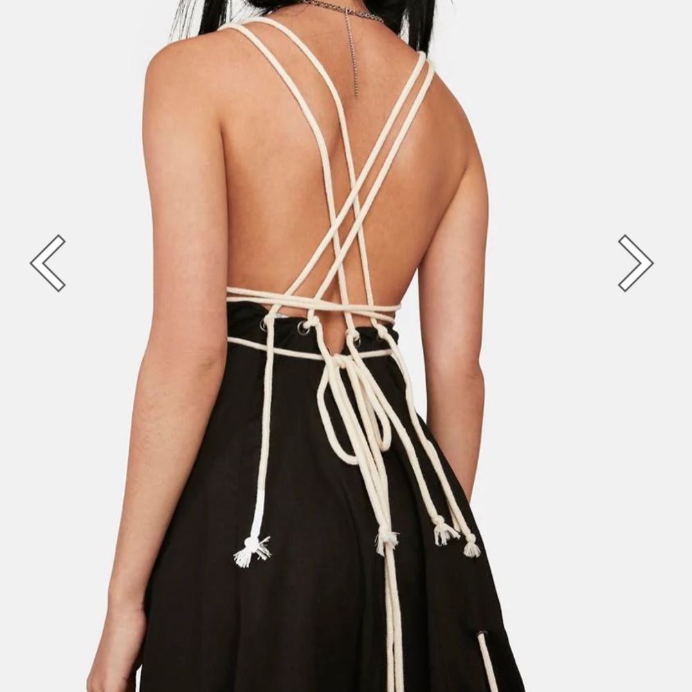 Distortion Rope Lace-Up Midi Dress - Picture 5 of 5